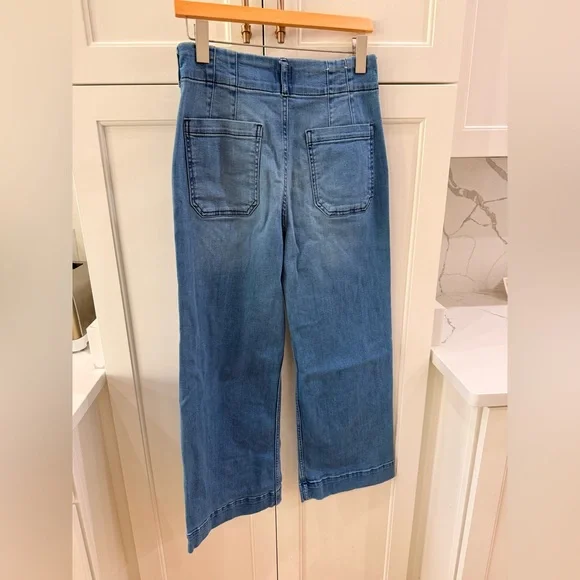 Maeve Colette Wide-Leg Crop Jeans - Picture 3 of 5